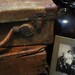 VERY PRIMITIVE 1800s SUITCASE AND FAMILY PHOTO