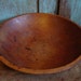Primitive Antique Rimmed Out of Round Dough Bowl Chopping Bowl