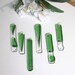 Green on Clear Fused Glass for Crafts