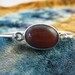 Vintage Sterling Silver Carnelian Bracelet stamped Mexico