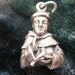 Charm - Sterling Silver - Creed Sterling - Priest and Dove Charm - Religous Charm - Silver Saint - Signed