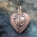 Antique Sterling Silver Puffy Heart Charm