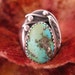 Ring - Size 14 1/4 - Mens Turquoise Ring - Large Silver Ring - Heavy Sterling Ring - Natural Blue Turquoise