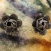 Reserved for Ágnes Earrings - Sterling Silver - Clip on Earrings -Sterling Craft Coro Earrings - Floral Sterling Earrings