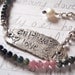 cultivate love necklace . eco silver pendant . tourmaline gemstones . free shipping