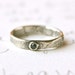 sapphire engagement ring . recycled silver fair trade blue sapphire ring . textured wedding band . low profile gemstone ring