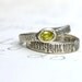 sapphire engagement ring wedding band set . rustic recycled silver yellow sapphire woodgrain rings . romantic Yeats quote rings