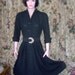 SALE, 50s Designer Dress, Little Black Dress, MCM Dress, Mad men dress, Sale Dress, size S
