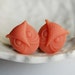 0g (8mm) Orange Sherbet Owl Head Plugs for stretched ears