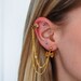 Gold Bow Chain Earcuff