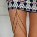 Chain Garter- antique brass color. Leg chain