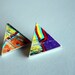 Recycled Skateboard Earring Triangle Studs-Loud and Proud