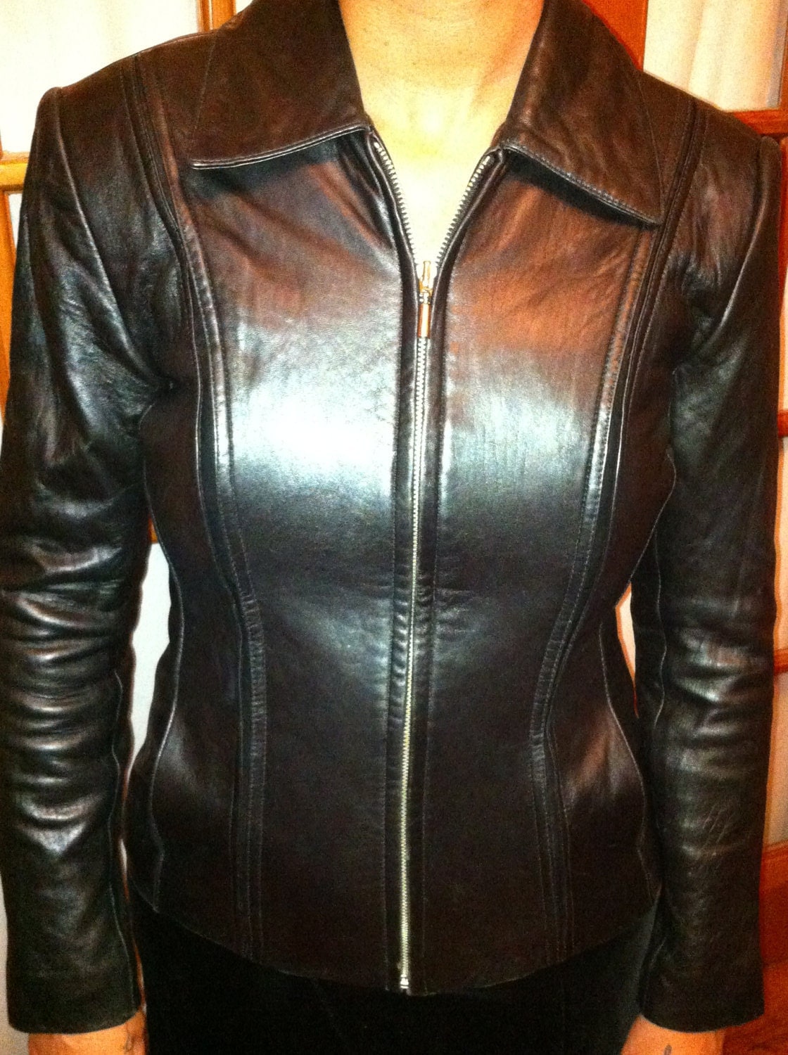 Classic Vintage Jones New York 1970's Leather Jacket