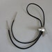 VINTAGE silver tone HORSE BOLO neck tie