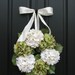 Reserved Listing - Wreaths - 8 Hydrangea Wreath - Hydrangea Blooms for Spring and Summer