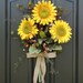 Sunflower Bouquet - Front Door Decor - Summer Wreath