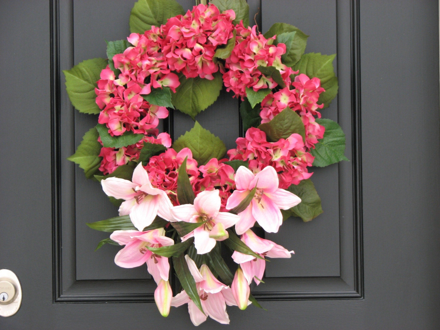 Easter Lily Wreath by twoinspireyou on Etsy