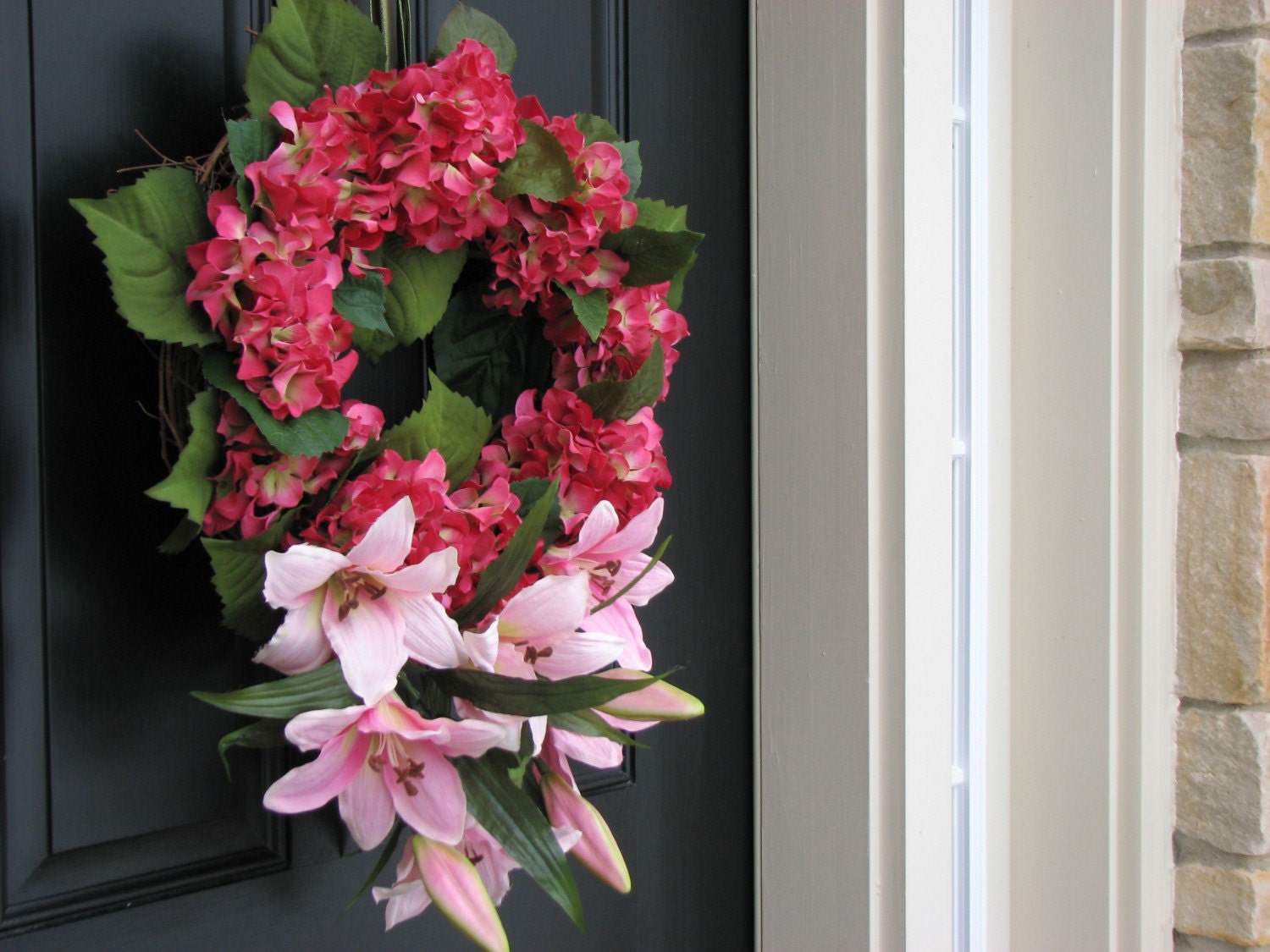 Easter Lily Wreath by twoinspireyou on Etsy