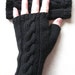 Fingerless Gloves for Women - Black