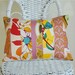 Patchwork Pillow Cover Peach Pink Gold Rose 12x16 inches