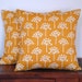 Lotta Jansdotter Spring Buds in Deep Yellow Decorative Pillow Cover TWO 18x18 inch Cushion covers