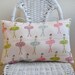 Decorative Pillow Cover Ballet Dancers in Pink Blue Purple and Green on Pale Pink Background 12x16 inches Cushion Cover