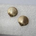14K Gold Scallop Shell Earrings for the Ocean Lover, free US shipping