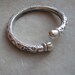 Vintage Antique Sterling Silver Bangle Bracelet