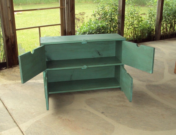 distressed toy chest