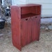 36 Tall X 24 Wide End Storage bench Table Primitive TV Cabinet Shabby Chic Entertainment center Night Stand Wood Wooden