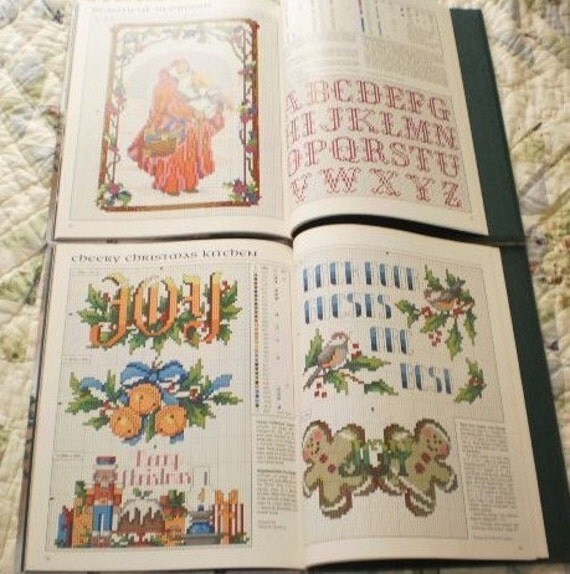 Christmas Cross Stitch Pattern Book Santas Angels