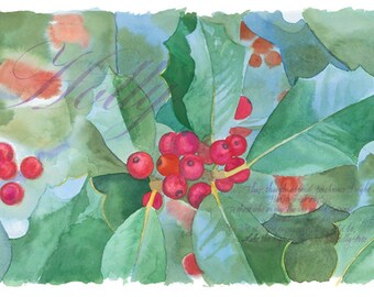 Beautiful tent gift cards printed from original water colour art.