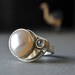 Freeform Pearl and Rose Cut Diamond Ring in Sterling Silver with 18kt Gold, Handcrafted RESERVED for Larissa