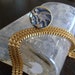 Sale, Vintage Gold fill 1940s Art Deco Chain Necklace