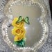 SALE Murano Mirror Vintage Large 5 Flower Piece Wonderful Christmas Gift