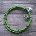 SALE 50% OFF green peace wrap bracelet