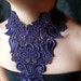 Venice Lace Applique Collar for Altered Clothing, Sewing, Embellishing, Costume Design