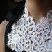 Lace Applique in WHITE Venise Lace for Bridal, Garments, Costume Design WA 616