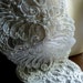 REMNANT Alencon Lace Beaded in Off White for Bridal, Sashes, Cuffs, Jewelry or Costume Design BRI 31
