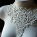 IVORY Lace Applique Old Stock in Venise Lace for Jewelry Supply, Altered Clothing, Sewing, Costume Design IA 748