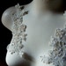 Bridal Beaded Applique Pair in Gold Lace for Bridal, Headbands, Sashes, Costume Design PR 124