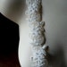 Beaded Lace Trim in Ivory or Light Ivory for Bridal, Headbands, Costume or Jewelry Design BL 4042