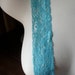 Stretch Lace in Aqua for Headbands, Lingerie STR 14