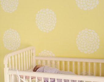 Flower Bloom Wall Decals, Vinyl Wall Decals, Wallpaper, Stickers, Vinyl Wall Graphics- item 10010
