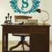 Vintage Initial Monogram Vinyl Wall Decal, Wall Graphic, item 50001
