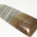 Brown White Striped Agate Pendant Bead Focal Component 55x20x6mm