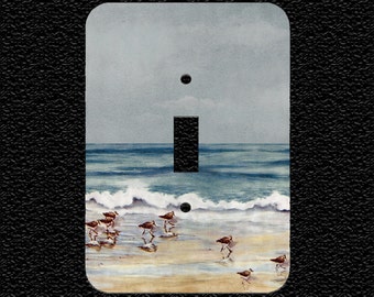 Sea Birds at the Beach Switch Plate Cover