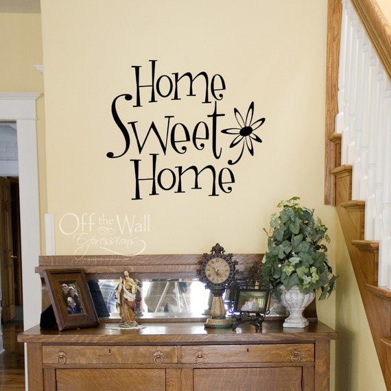 Home Sweet Home vinyl wall art decal by OffTheWallExpression