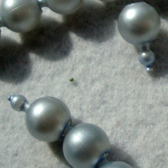 Pop IT Beads from the 1950s..Pearlized Shiny Blue Gray