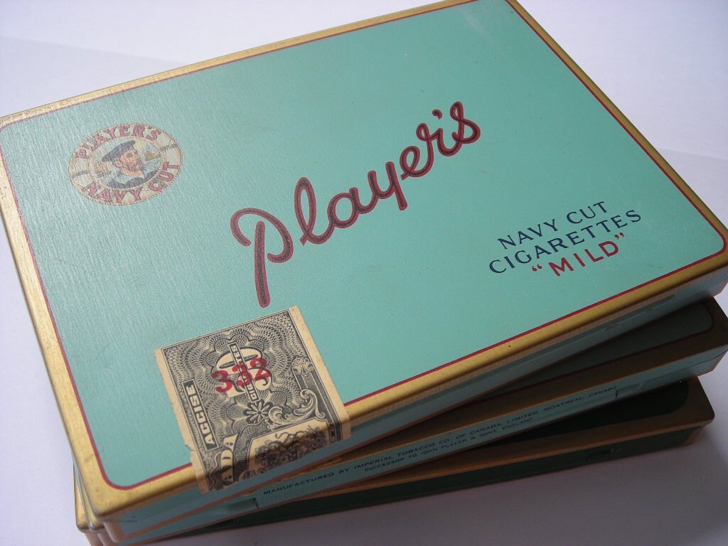 Vintage Players Cigarette Tin